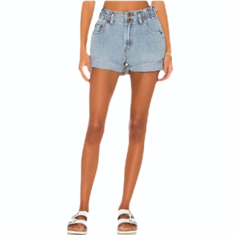 One Teaspoon Light Blue Denim Shorts